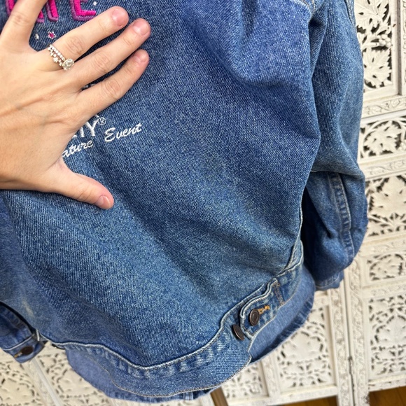 Vintage Relay For Life American Cancer Society Denim Jacket Button Up Womens L - Picture 9 of 11